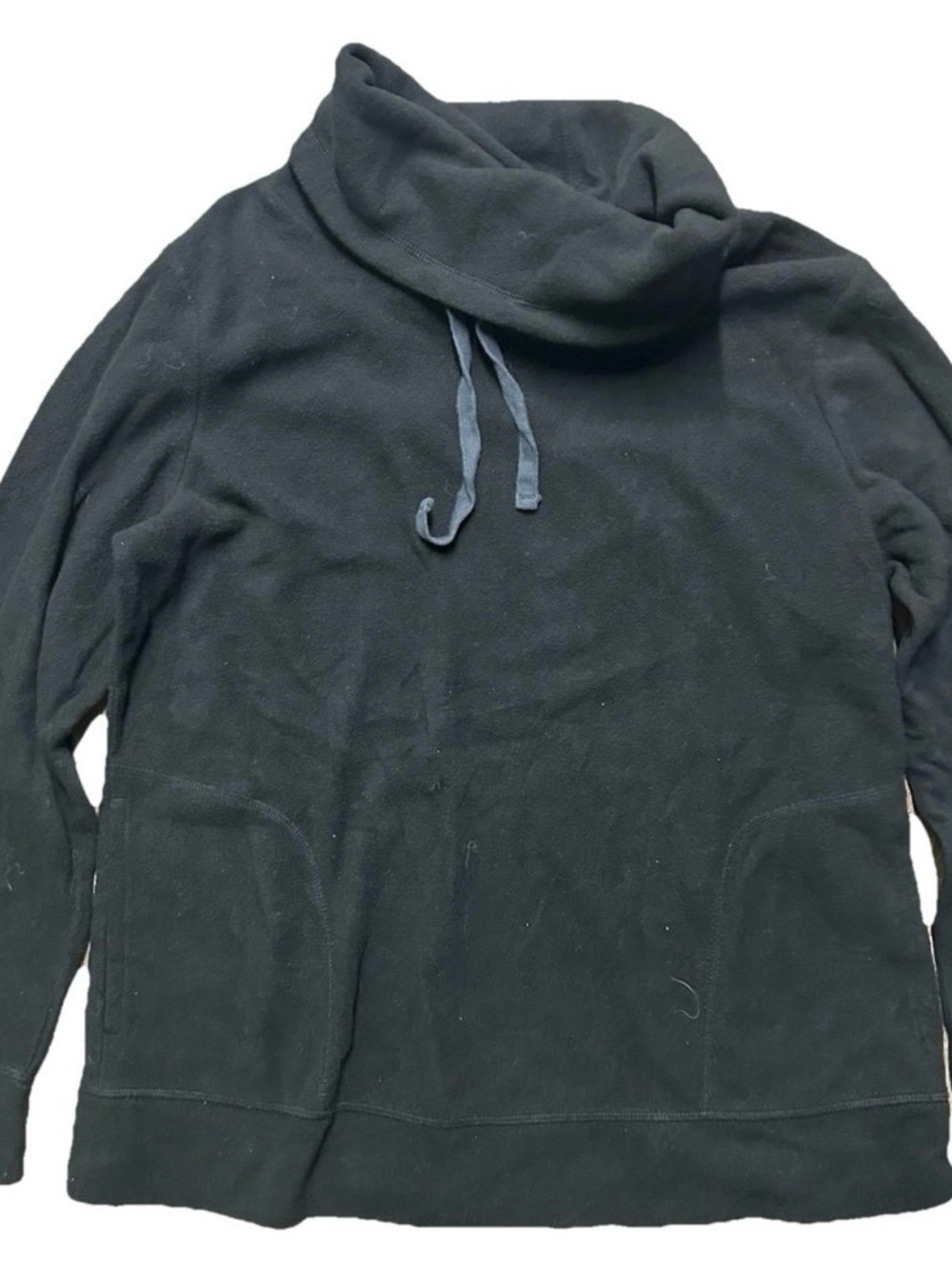 Women’s Old Navy Black Cowl Neck Fleece Sweater Size Large